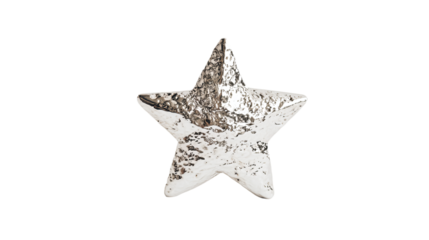 a white star shaped object on a white background