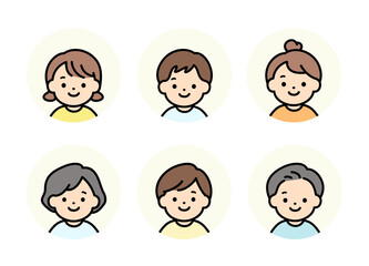 様々な子供たちのイラスト素材