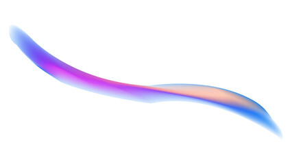 Fototapeta premium Abstract gradient shape isolated on transparent background for modern design