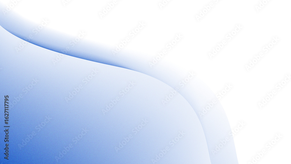 Wall mural abstract blue gradient background with smooth wave for modern design element isolated on transparent