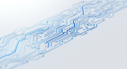 Abstract circuit board design in blue technological background
