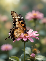 Obraz premium Papillon en fleur