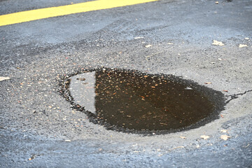 Puddle on the Parking Lot