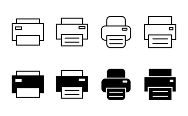 Print icon set. printer icon vector.