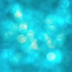 Soft focus image of various sizes of glowing blue circles creating a dreamy bokeh light effect
