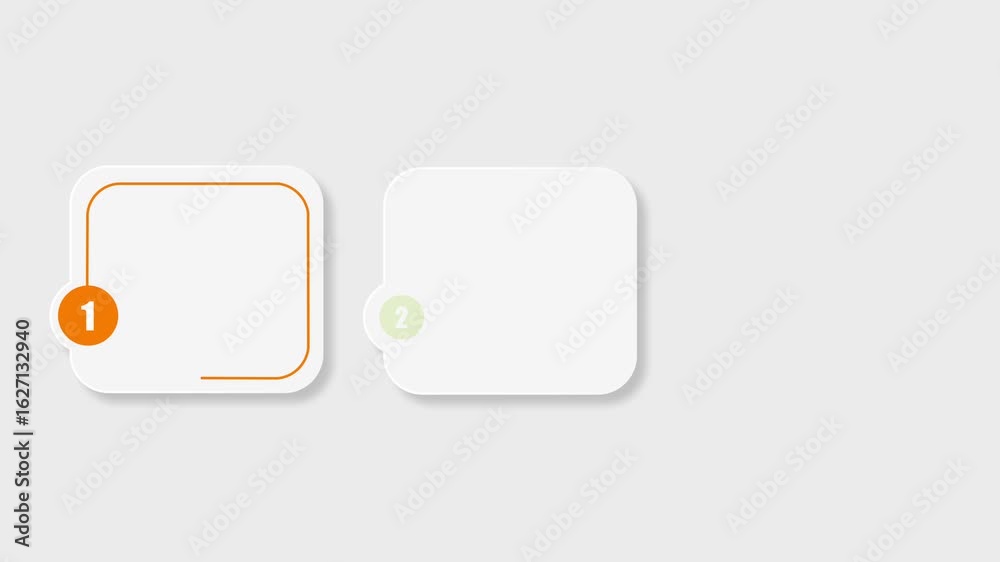 Canvas Prints animated video of 3 and 9 steps business infographics rectangle shape and multicolor label for workf