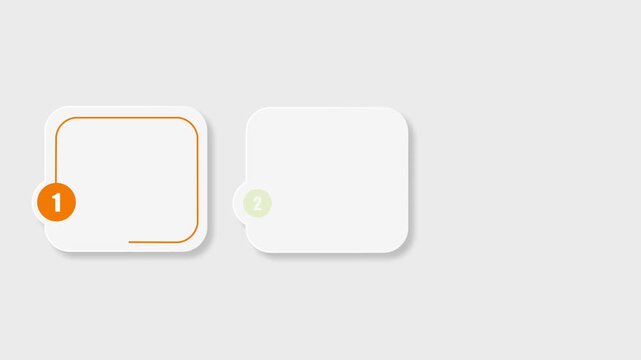 animated video of 3 and 9 steps  business infographics rectangle shape and multicolor label for workflow, presentation, 4k animation