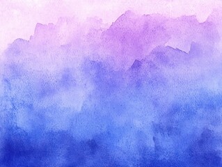 Abstract watercolor texture blending shades of purple and blue with soft, cloudy patterns conveying calm and serene emotions