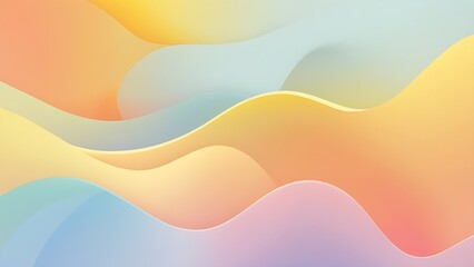 Fototapeta premium A smooth, vibrant gradient background with soft transitions between colors like orange, yellow, and light blue. The design should be clean and minimalist, with a modern, flat style