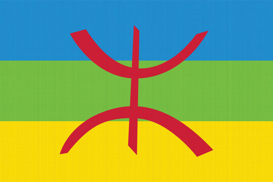 Amazigh Flag, Berber, Tamazgha Tamazight Flag