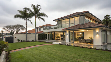 tropical resort hotel