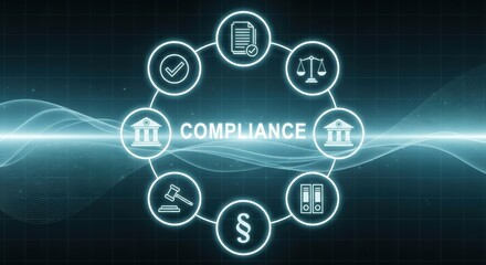 Obraz premium Achieve business integrity with clear compliance guidelines and legal frameworks for success