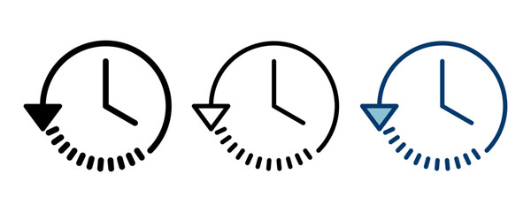 History icon vector isolated on white background. History vector icon