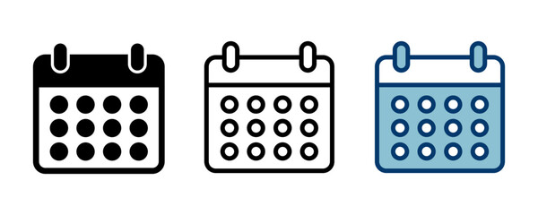 calendar icon vector isolated on white background. Calender symbol. Calendar vector icon. Deadline. Date. Time