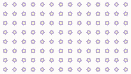 Seamless light purple floral pattern vector. Cute and delicate background for web, print, and branding. Perfect for fabric, stationery, and textiles