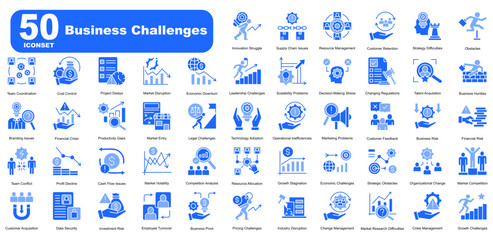 Business Challenges Iconset