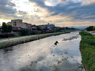 鴨川の夕景