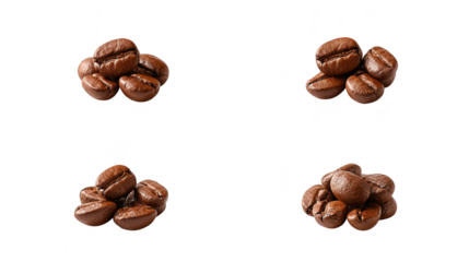 Four dark chocolate squares on a black background, simple and elegant treat four