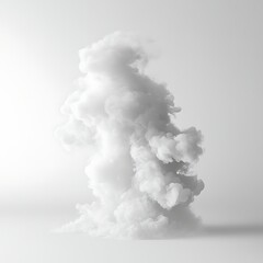 smoke on white background