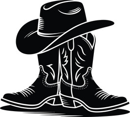 Cowboy hat and boots cowboy boots western wear