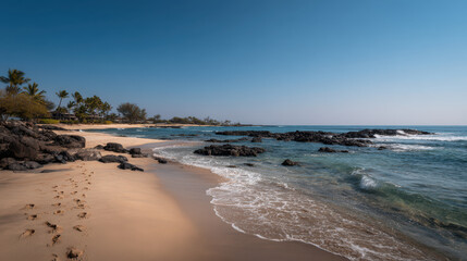 Obraz premium beach at sunset