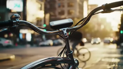 City Bike in Urban Setting