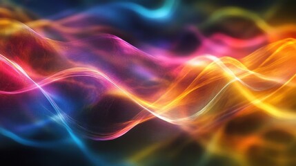 Fototapeta premium Vibrant Energy Waves Abstract Art.