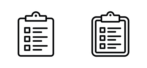 Clipboard icon. clipboard line icon vector