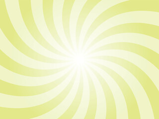 Mindaro yellow sunburst background. orange color radial retro glowing rays banner. Abstract retro whirlwind starburst vector abstract background. Twisted radial illustration.