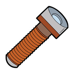 A threaded bolt is a metal fastener with helical threads along its shaft, designed to fit with a nut or tapped hole for secure joining in mechanical assemblies.
