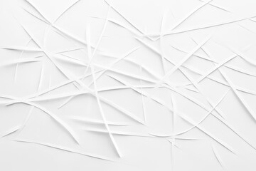 Abstract design of white paper strips.