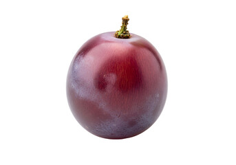 Close-up of a single ripe red grape.