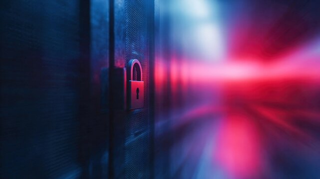 Secure padlock symbolizes safety in digital world, emphasizing importance of devsecops in cloud environment for protecting data