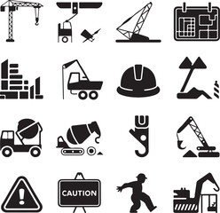 Abstract geometric shape with vibrant color accents and silhouette detail