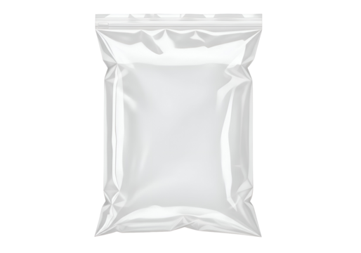 Clear plastic zipper bag.
