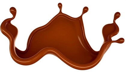 A rich brown liquid splash