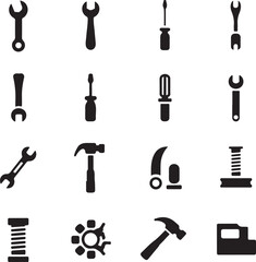 Abstract geometric shapes and lines in bold colors with a distinctive silhouette effect