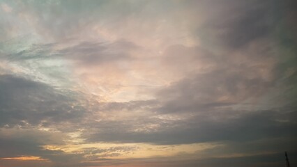 dramatic sky with clouds, Nature sky background