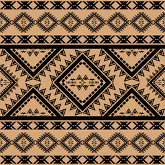 traditional Southwest geometric seamless patterns Aztec , Native tribal ethnic black and white for textile printing,300 dpi