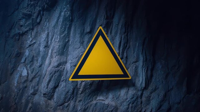 Caution and warning signs in dark cave environment highlight safety and awareness in devsecops within cloud environments for optimal safety practices
