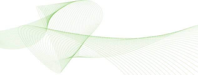 Green smoke wave. Green abstract wave flow isolated on white background as transparent.  green wave liquid lines background.dots on a whit clean and fresh background