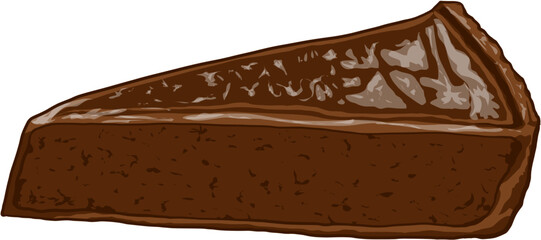 a piece of chocolate cake