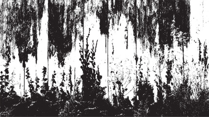 Old texture of the wall covered with paint with the effect of damage, dust, graininess, cracked. Concrete surface - Overlay texture, template grunge stamp.