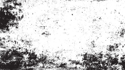Abstract dust particle and dust grain texture on white Grunge black and white. Abstract monochrome background. Vector pattern of scratches, chips, scuffs. Vintage worn surface. Old wall texture