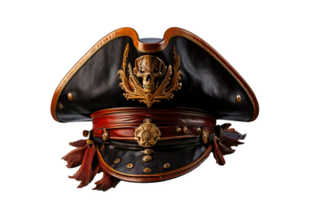 Pirate hat isolated on a transparent or white background