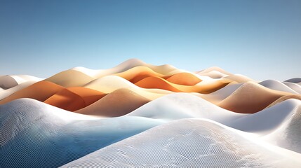 Abstract desert dunes minimal clean aesthetic lines