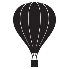 Obraz premium Hot air balloon silhouette