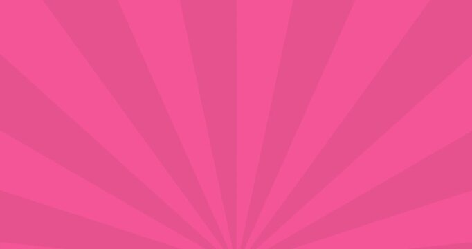 Commercial linear flash design rotating on its axis from the bottom of the screen in pink