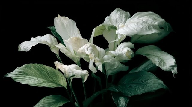 lily of the valley, white flowers in the garden