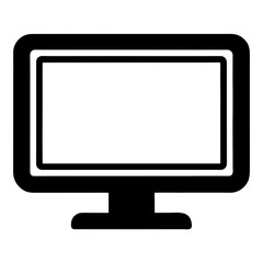 Monitor Icon Vector Sign and Symbol for Technology and Digital Designs